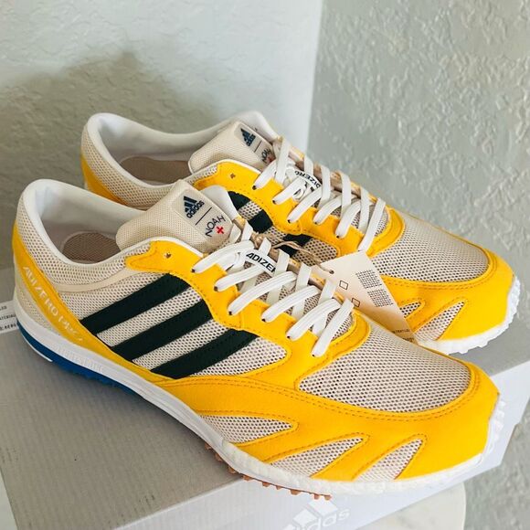 ADIDAS Y-3 Lab Race Noah Men's Running Shoe Sneaker, Yellow/Green Size 9, NWT - Picture 3 of 16